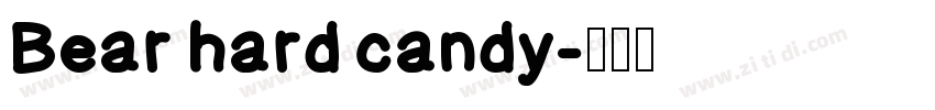 Bear hard candy字体转换